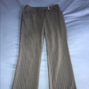 Gray pinstripe pants